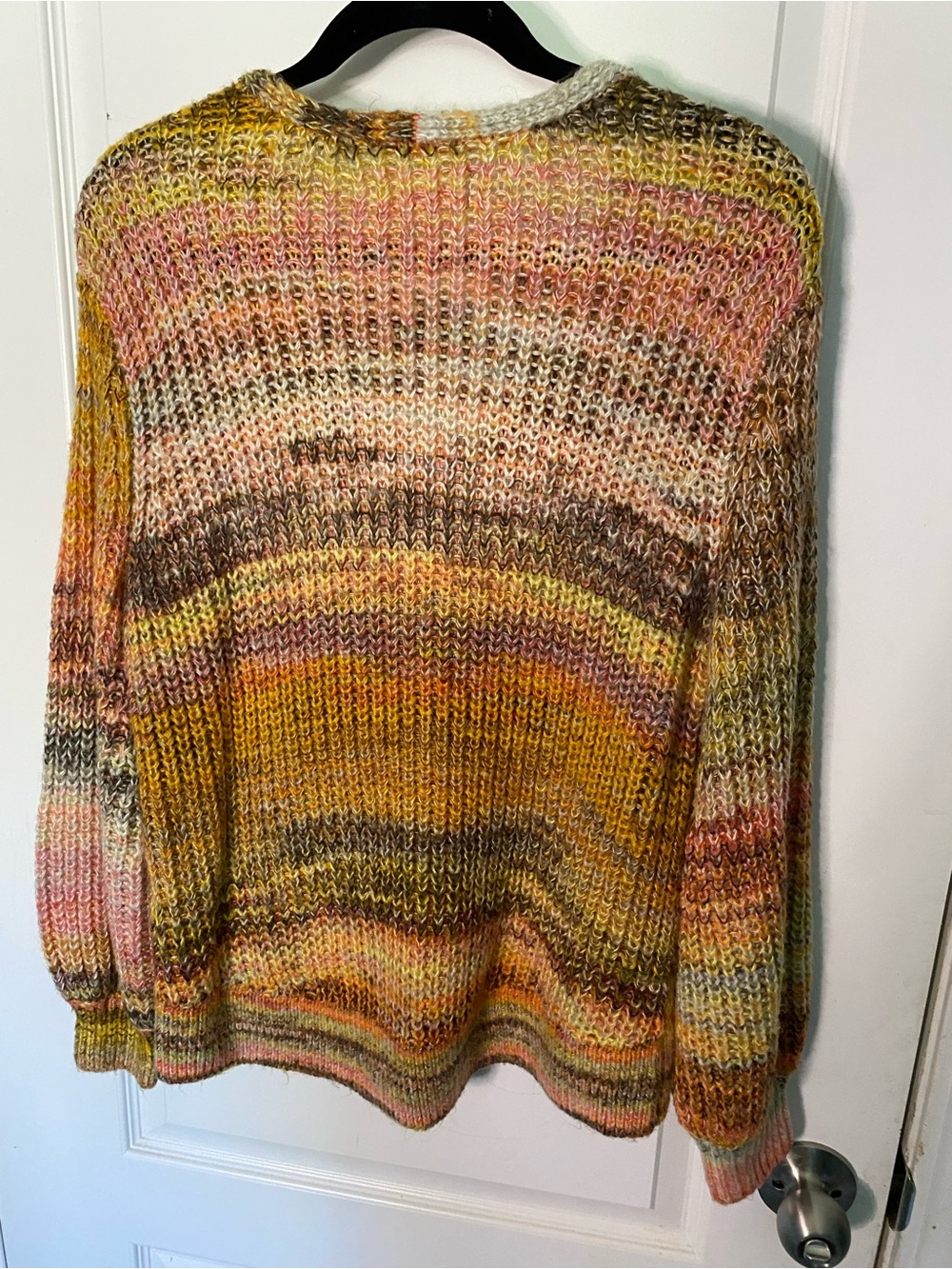 Ann Taylor LOFT Multicolor V-Neck Knit Sweater Chunky Size Small - Picture 5 of 6